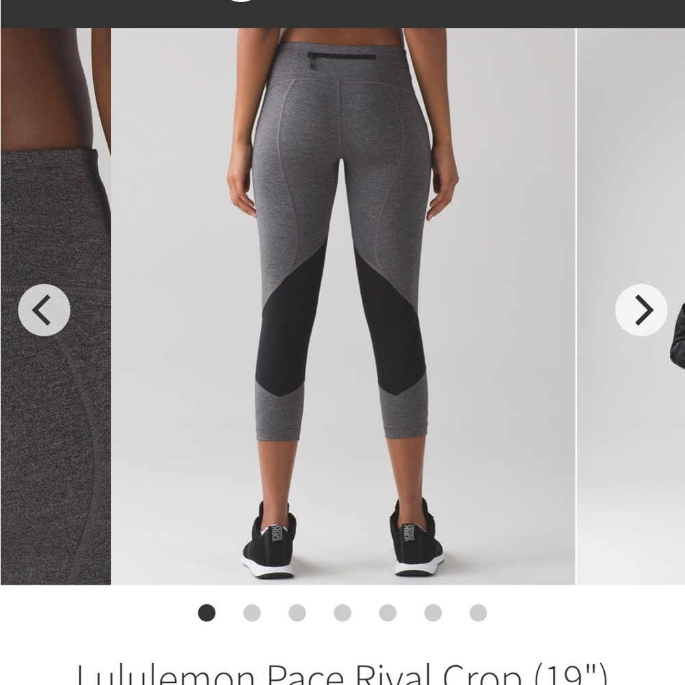 Lululemon pace rival cropped legging